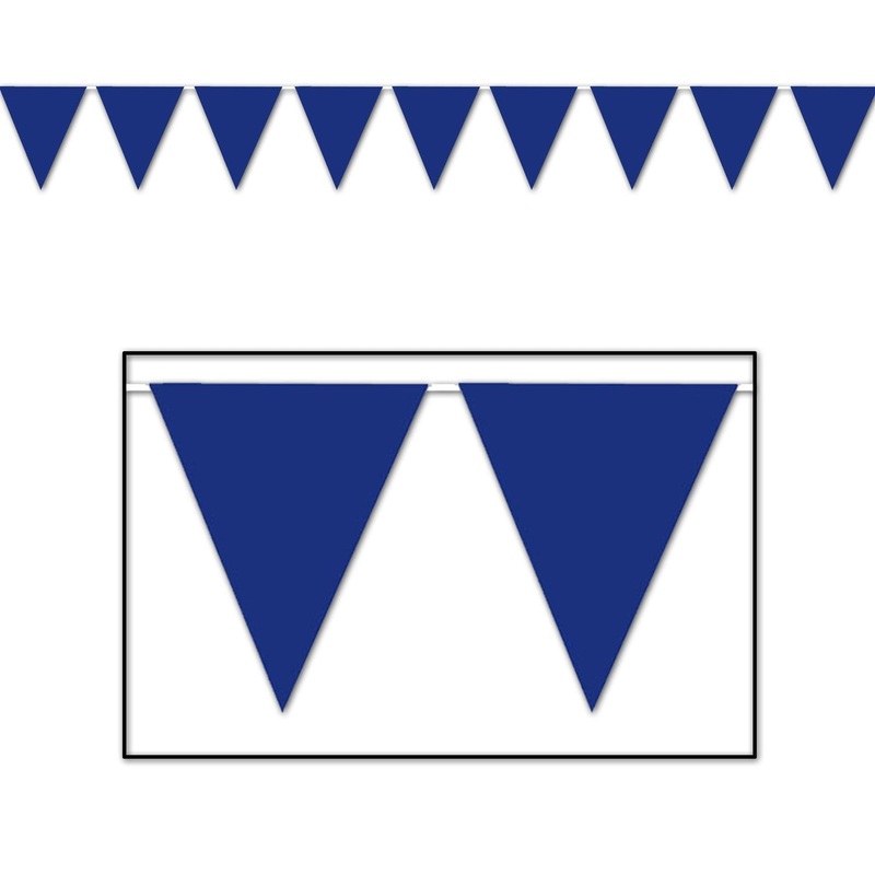 12 Pack Beistle Blue Party Pennant Banner