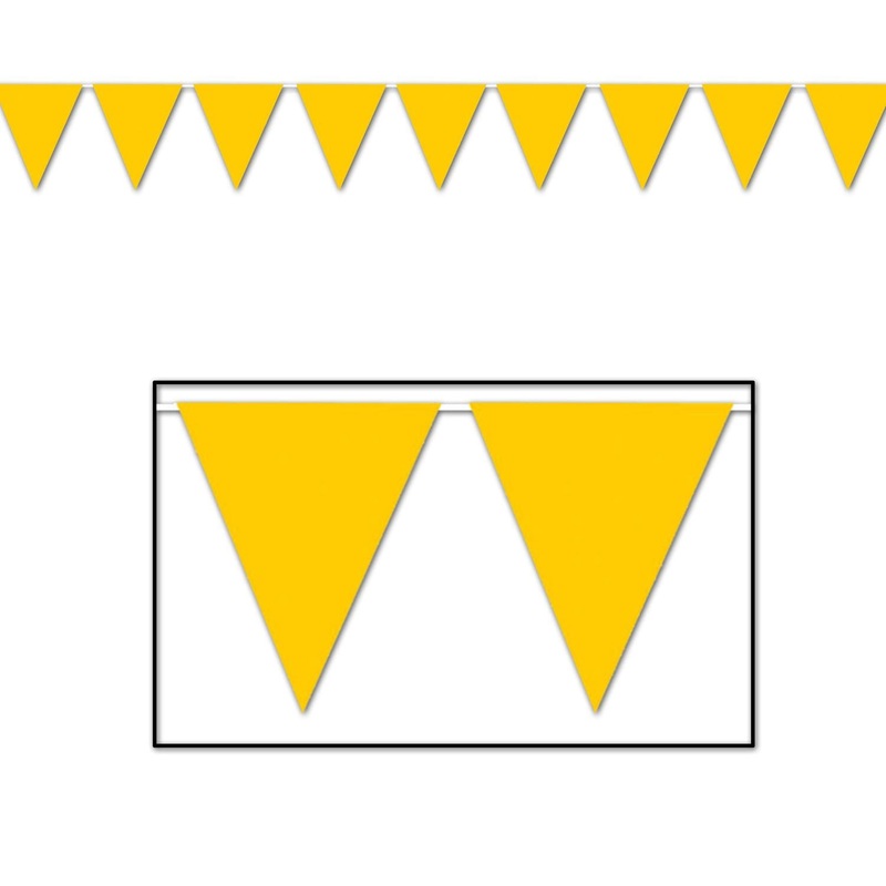 12 Pack Beistle Golden-Yellow Party Pennant Banner