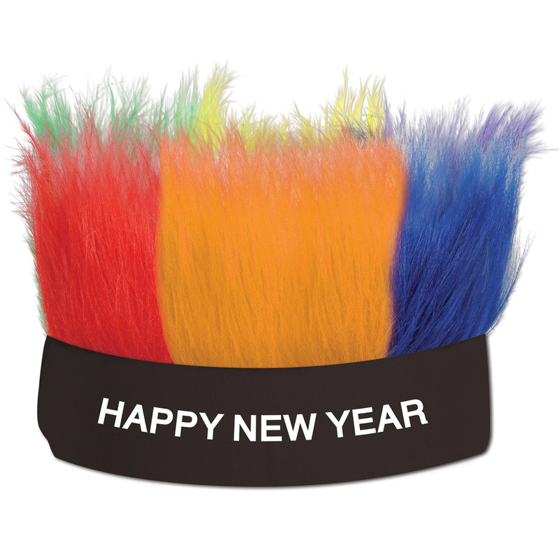 12 Pack Beistle Happy New Year Hairy Headband