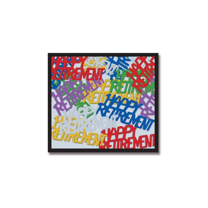 12 Pack Beistle Happy Retirement Party Confetti - multi-color (0.5 Oz/Pkg)