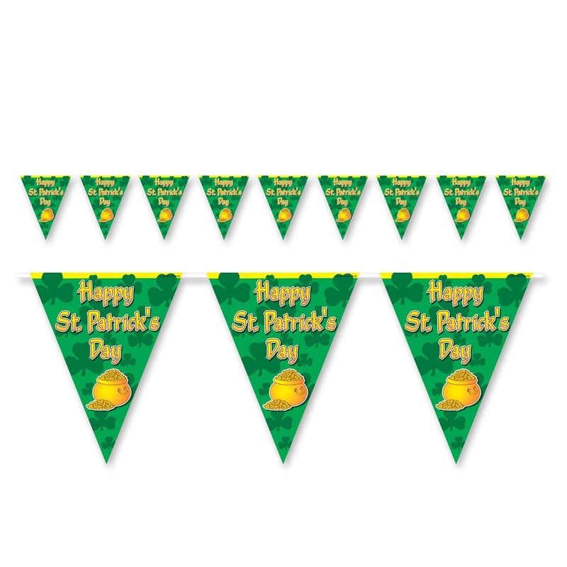 12 Pack Beistle Happy St Patrick's Day Pennant Banner