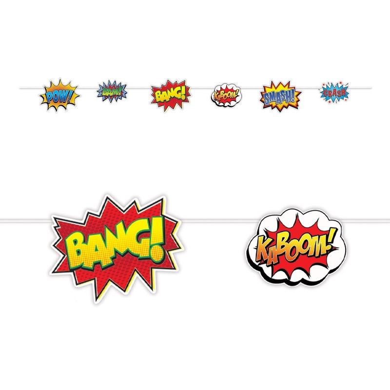 12 Pack Beistle Hero Action Signs Party Streamer