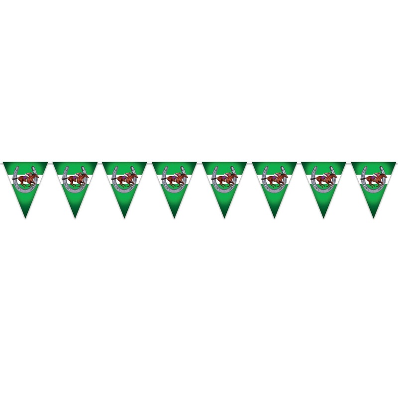 12 Pack Beistle Horse Racing Party Pennant Banner