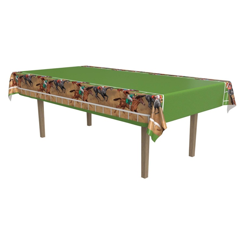 12 Pack Beistle Horse Racing Party Tablecover