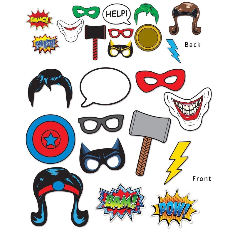 144 Pack Beistle Hero Party Photo Fun Signs