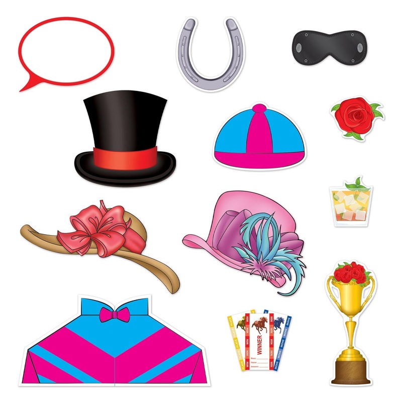 144 Pack Beistle Horse Racing Party Photo Fun Signs