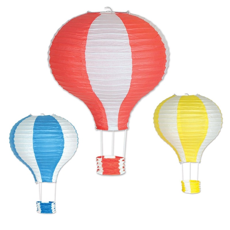 18 Pack Beistle Hot Air Balloon Party Paper Lanterns