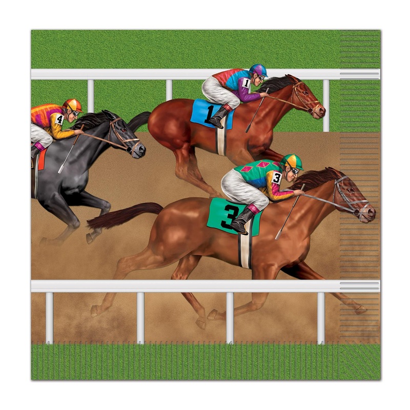 192 Pack Beistle Horse Racing Party Paper Luncheon Napkins