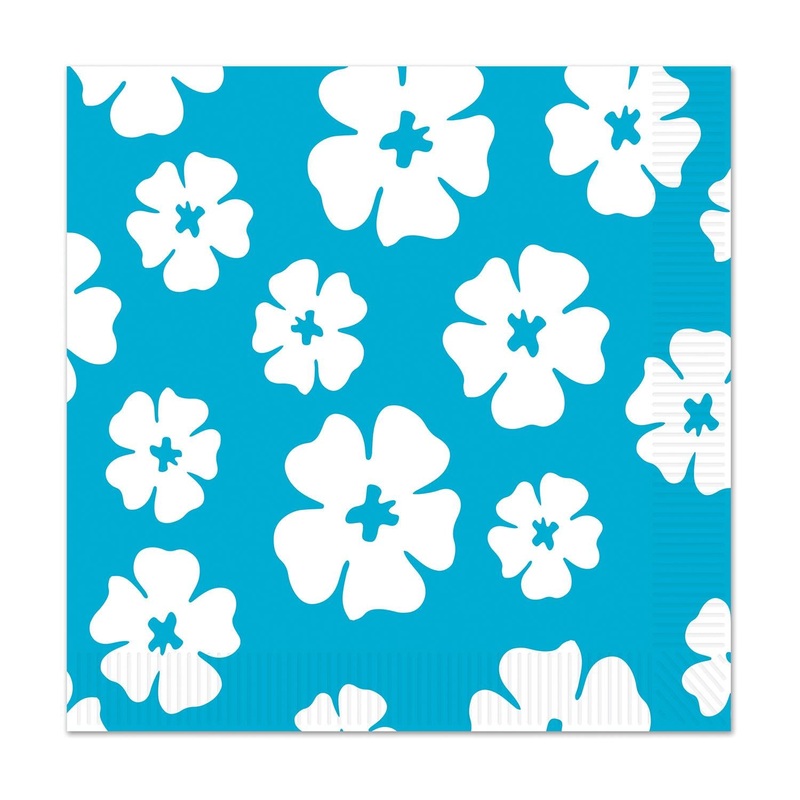 192 Pack Beistle Luau Party Hibiscus Luncheon Napkins