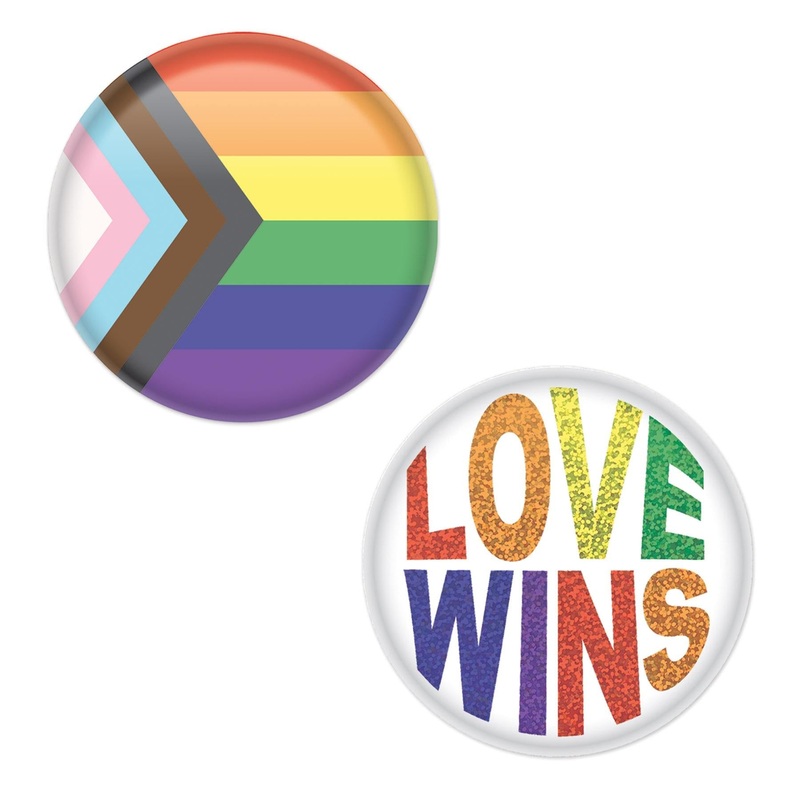 24 Pack Beistle Pride Buttons