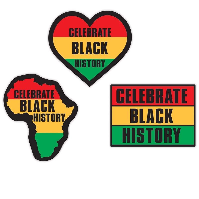 36 Pack Beistle Celebrate Black History Month Cutouts