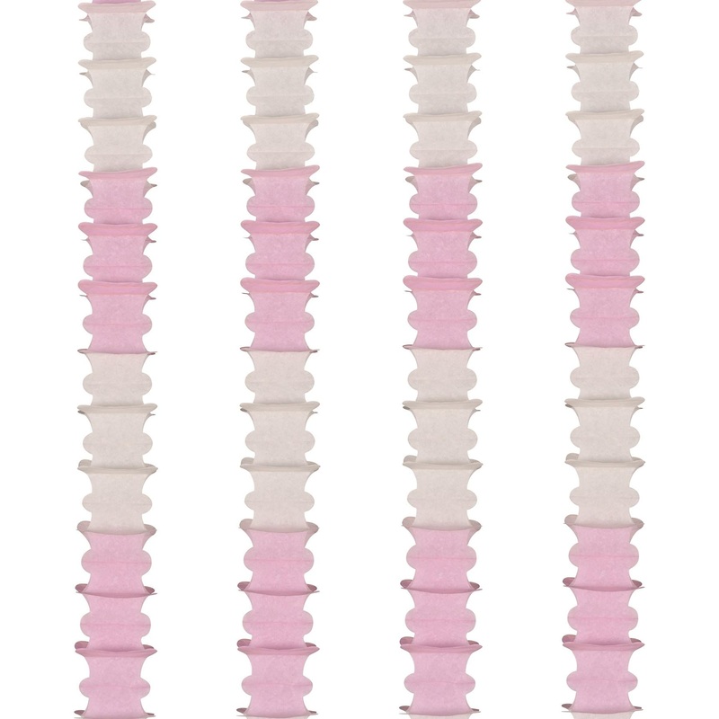 48 Pack Beistle Ceiling Drops pink/white