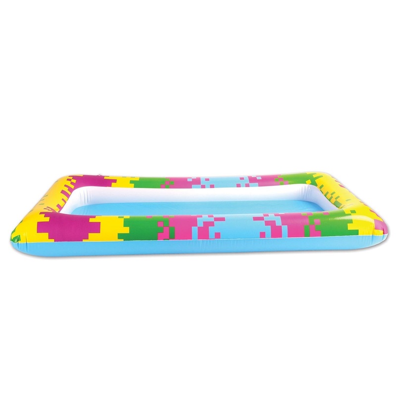 6 Pack Beistle Inflatable 8-Bit Party Buffet Cooler