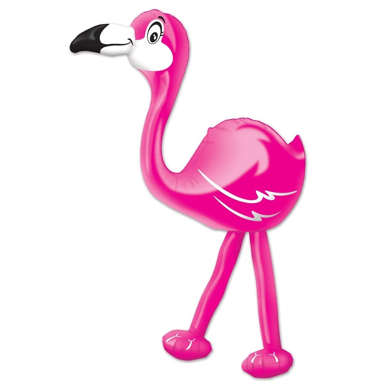 6 Pack Beistle Luau Party Inflatable Flamingo