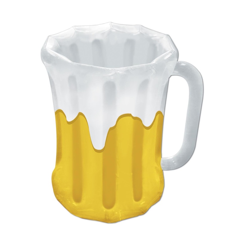 6 Pack Beistle Oktoberfest Inflatable Beer Mug Cooler