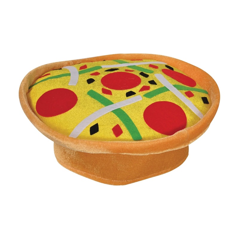 6 Pack Beistle Plush Pizza Hat