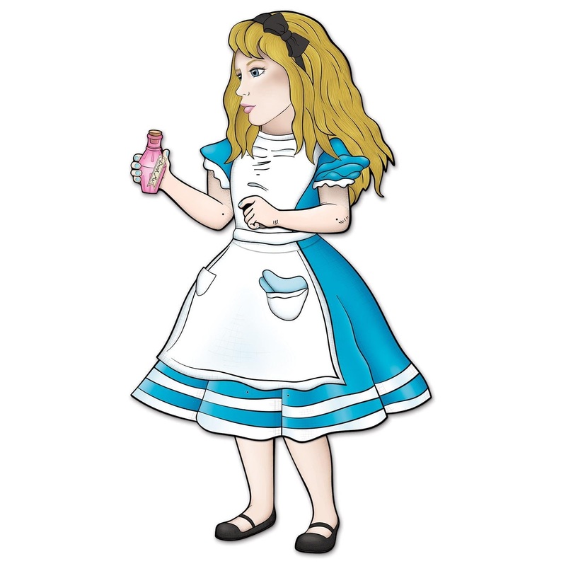 12 Pack Beistle Jointed Alice In Wonderland Party Decoration
