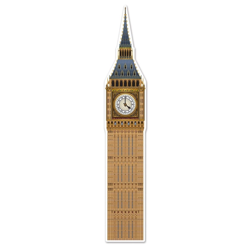 12 Pack Beistle Jointed Big Ben Party Decoration