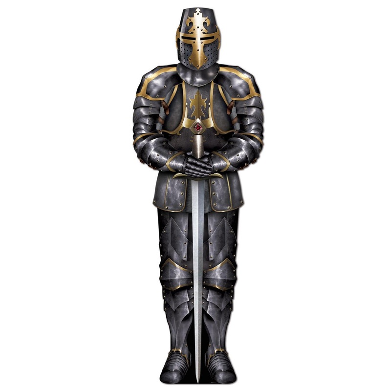 12 Pack Beistle Jointed Black Knight Party Decoration