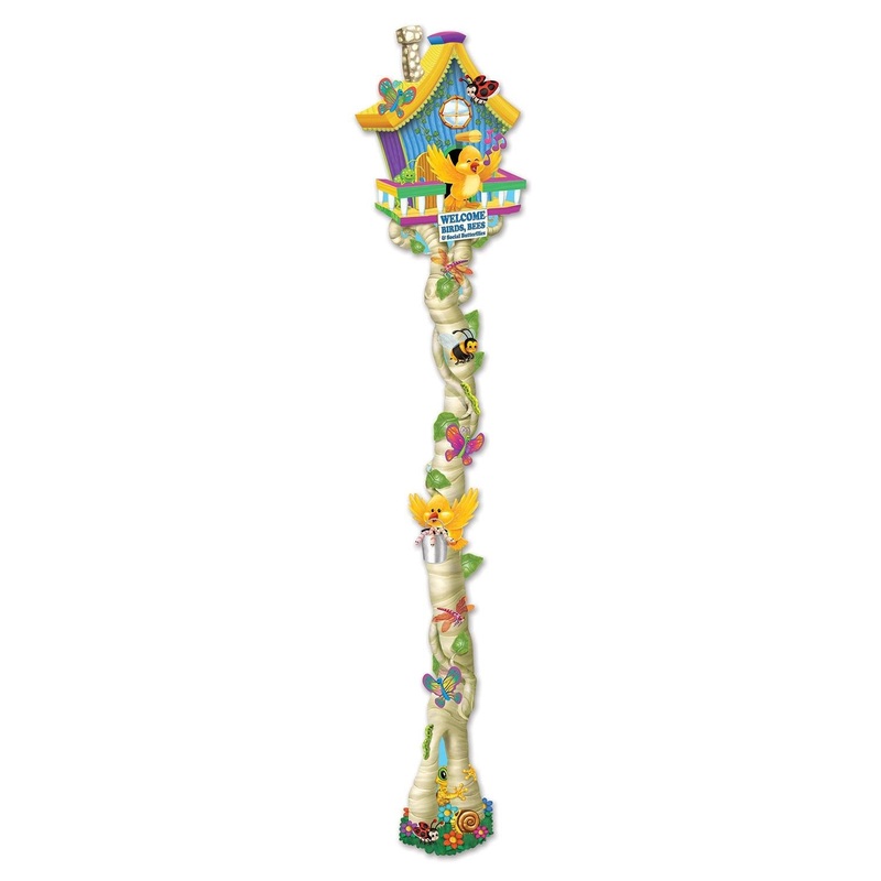12 Pack Beistle Jointed Spring Birdhouse Party Decoration