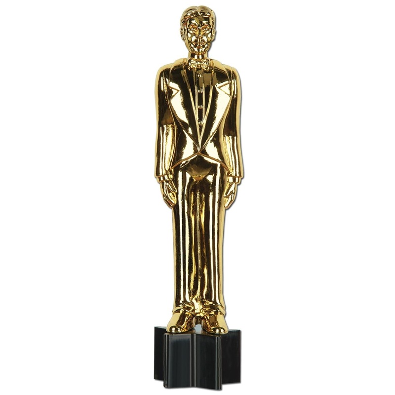 12 Pack Beistle Jtd Awards Night Male Party Statuette Cutout