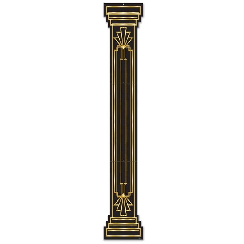12 Pack Beistle Jtd Roaring 20's Column Pull-Down Party Cutout
