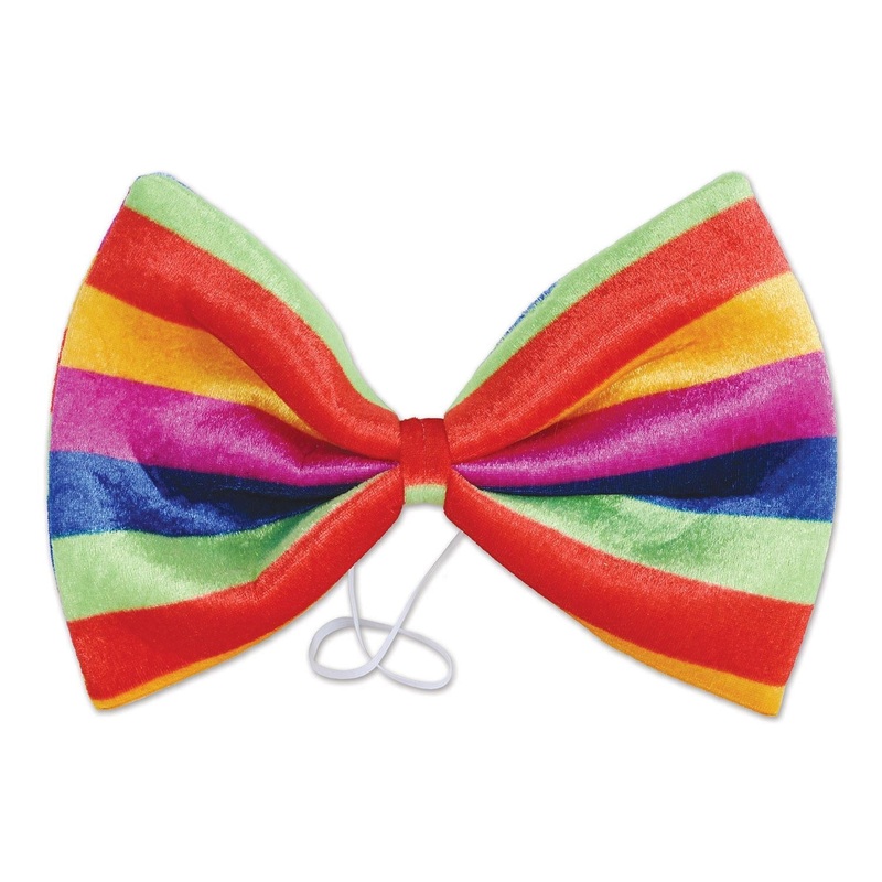 12 Pack Beistle Jumbo Rainbow Bow Tie