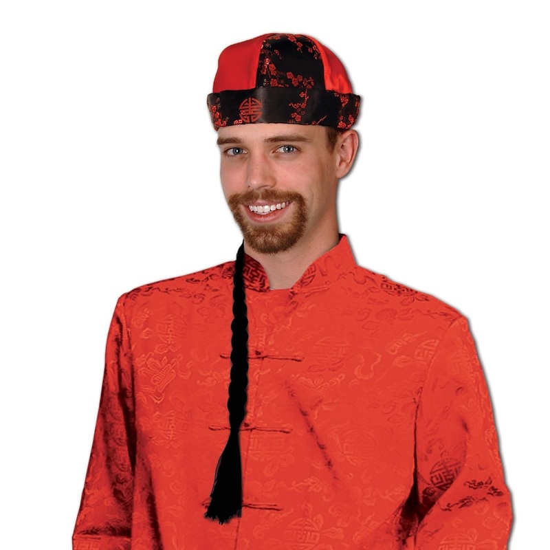 12 Pack Beistle Mandarin Hat with Braid