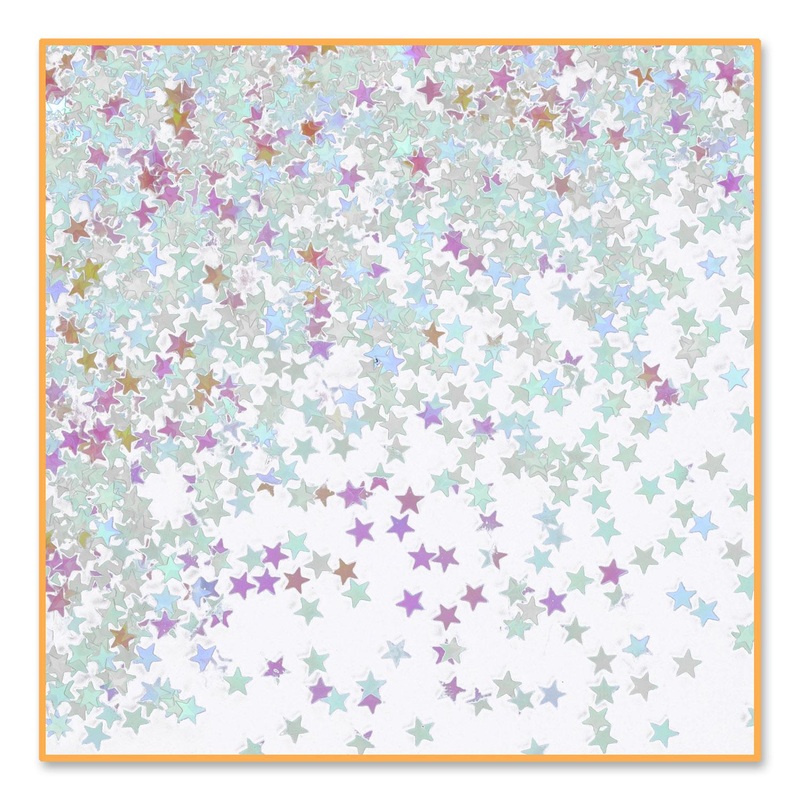 6 Pack Beistle Iridescent Party Stars Confetti (0.5 Oz/Pkg)