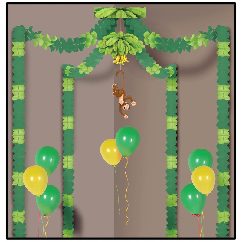 6 Pack Beistle Jungle Monkey Party Canopy