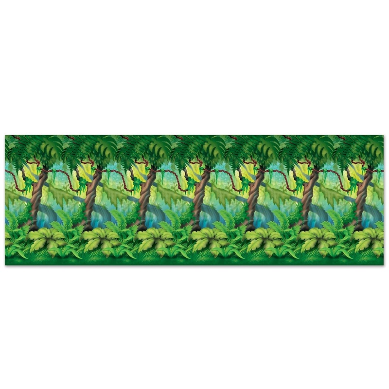 6 Pack Beistle Jungle Trees Party Backdrop