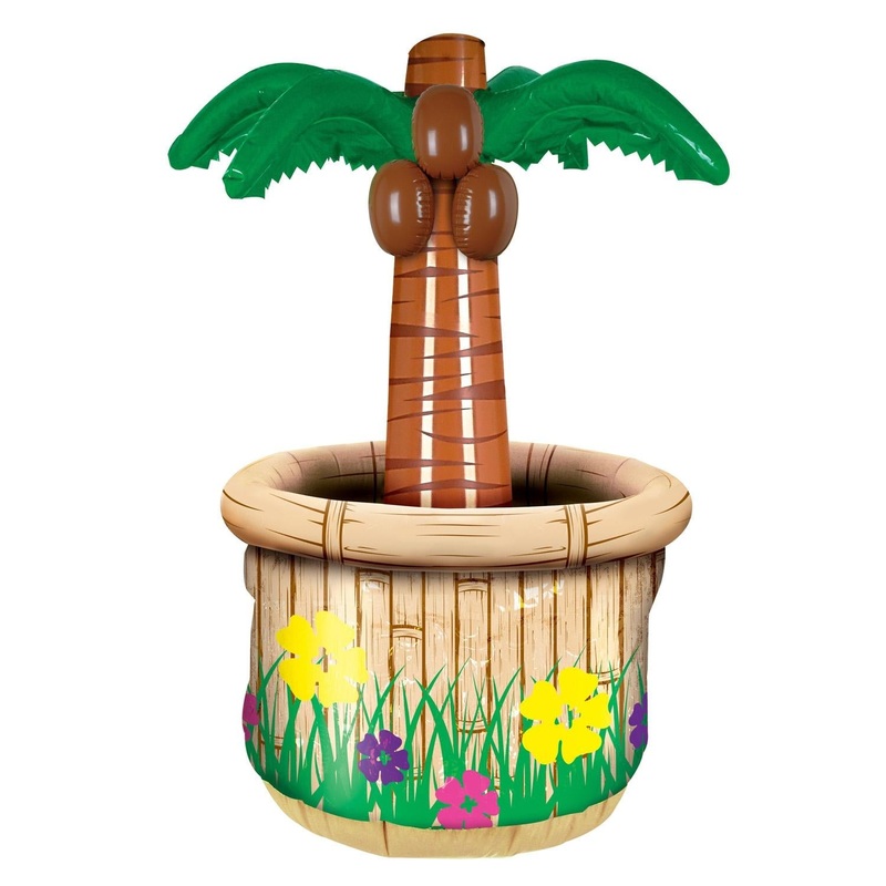 6 Pack Beistle Luau Party Inflatable Palm Tree Cooler