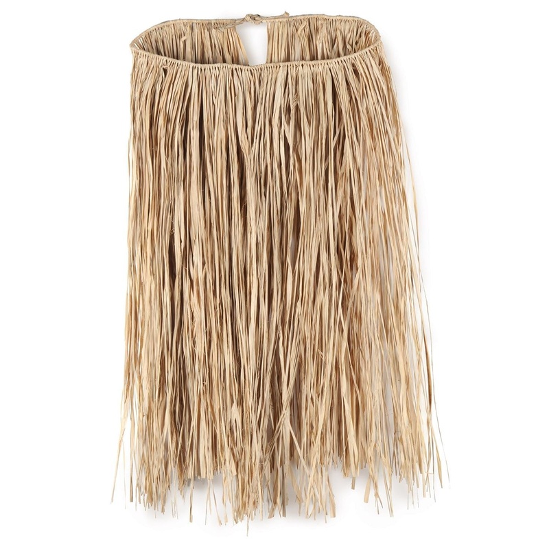 12 Pack Beistle Child Raffia Hula Skirt - natural