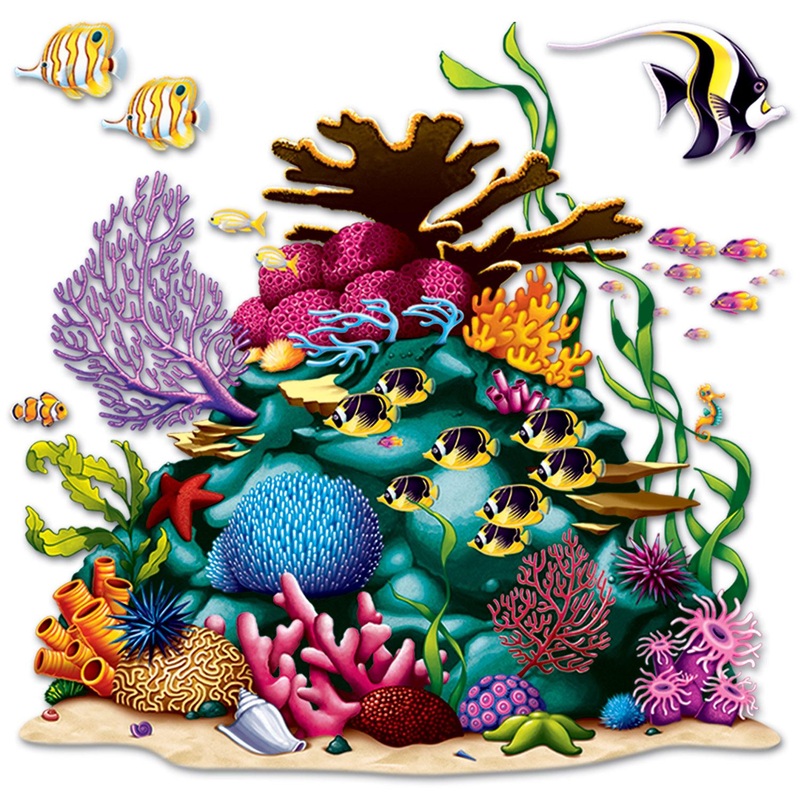 12 Pack Beistle Luau Party Coral Reef Prop