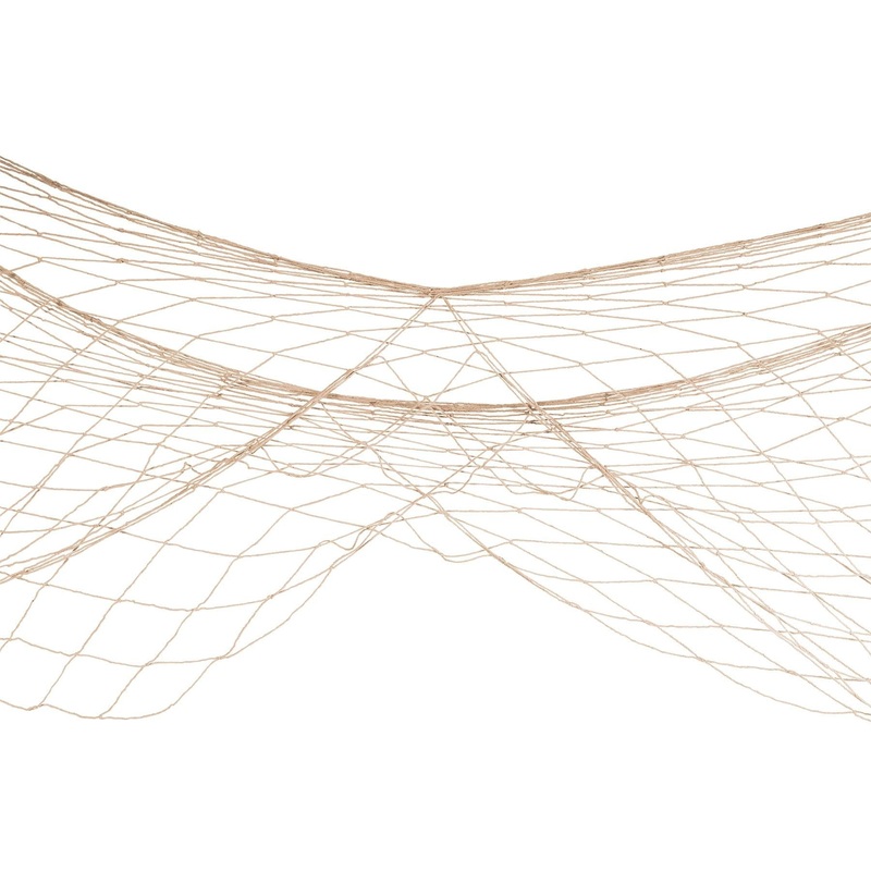 12 Pack Beistle Luau Party Fish Netting - natural white