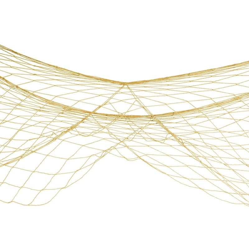 12 Pack Beistle Luau Party Fish Netting - yellow