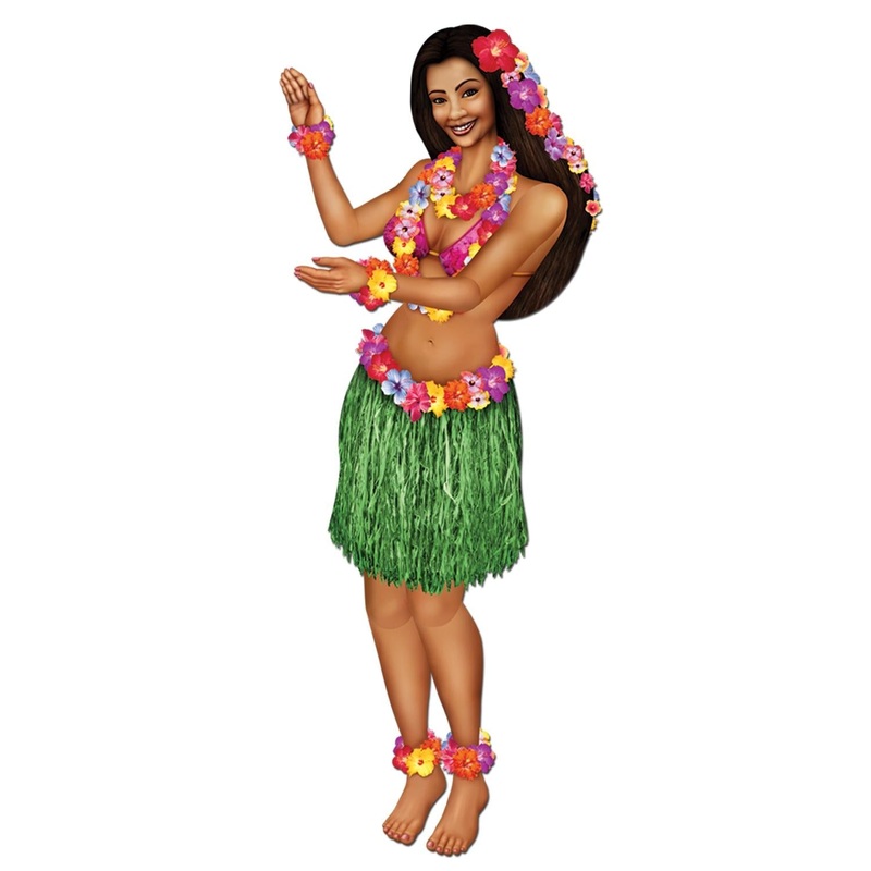12 Pack Beistle Luau Party Jointed Hula Girl