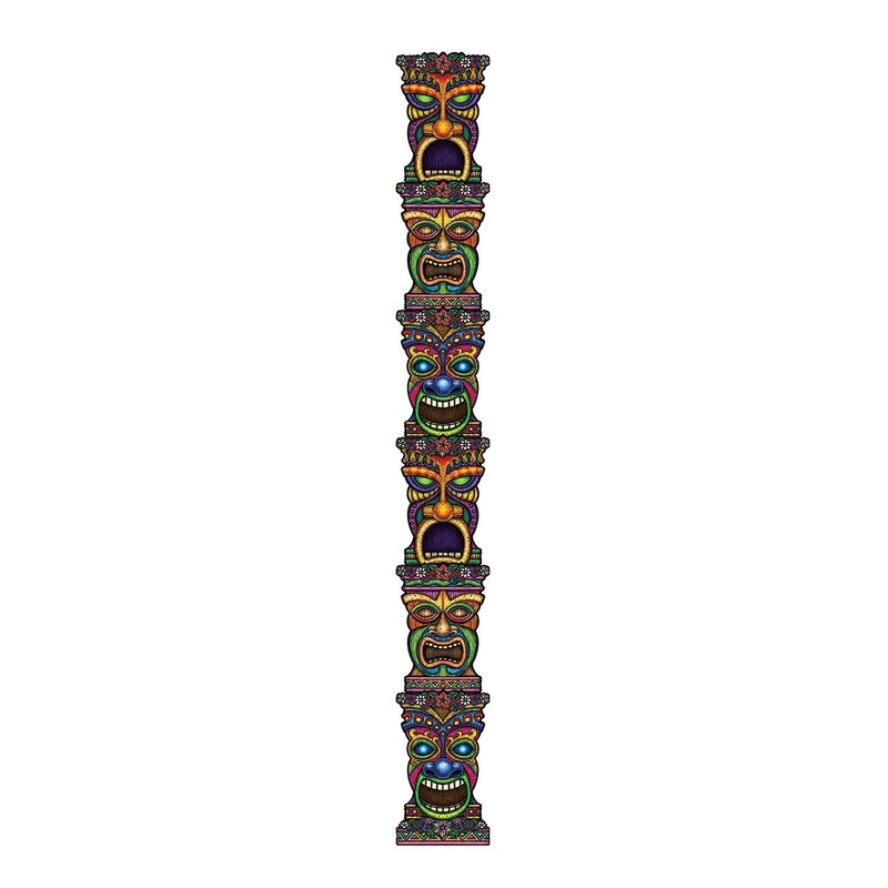 12 Pack Beistle Luau Party Jointed Tiki Totem Pole