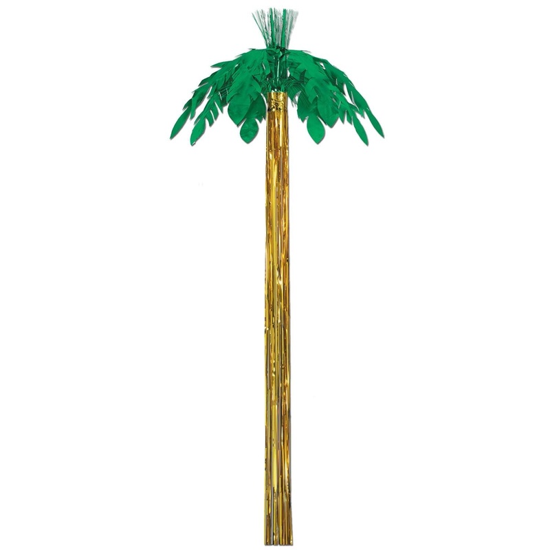 12 Pack Beistle Luau Party Metallic Palm Tree