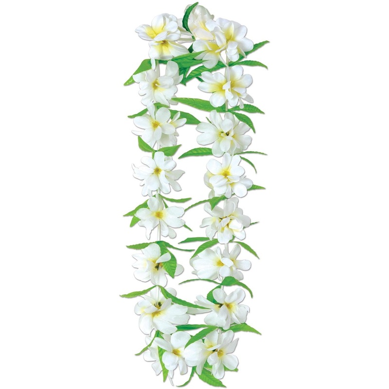 12 Pack Beistle Luau Party Silk 'N Petals Tropical Jasmine Lei