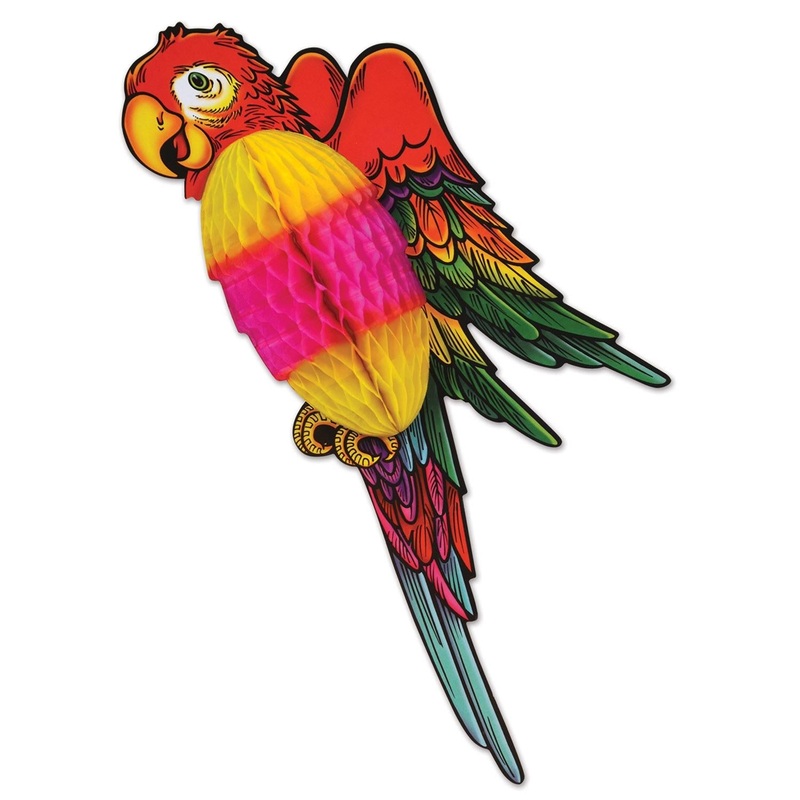 12 Pack Beistle Luau Party Tissue Parrot