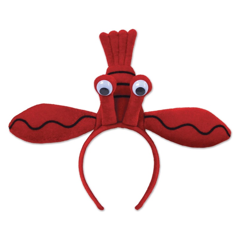 12 Pack Beistle Mardi Gras Lobster Headband