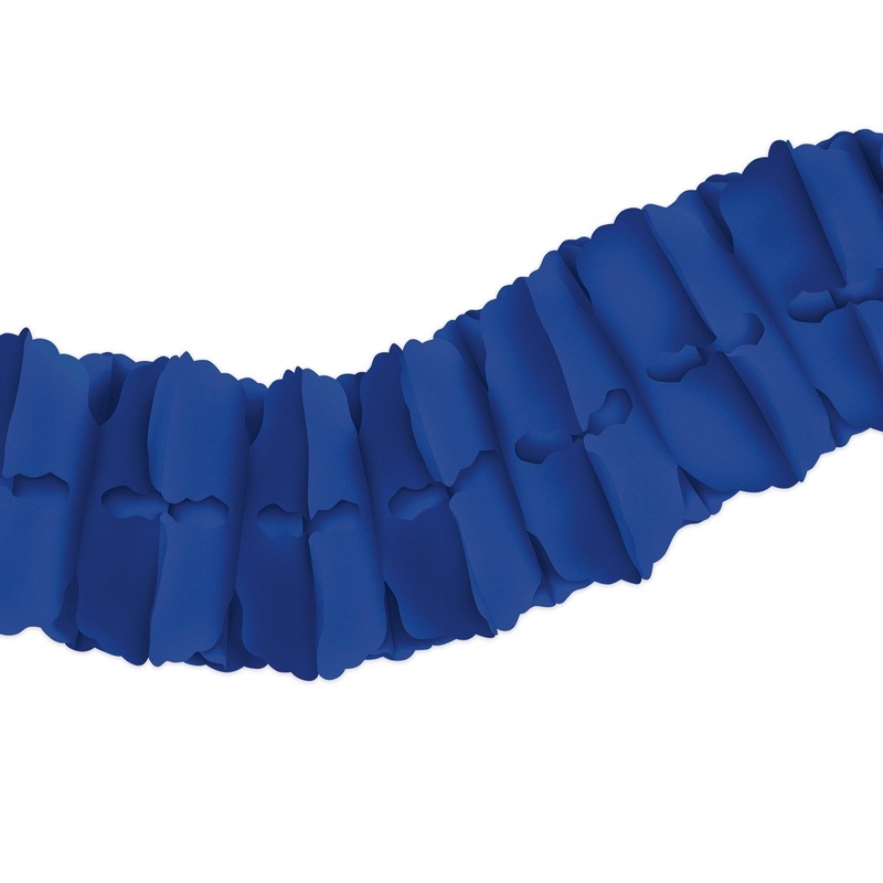 12 Pack Beistle Packaged Party Leaf Garland - blue