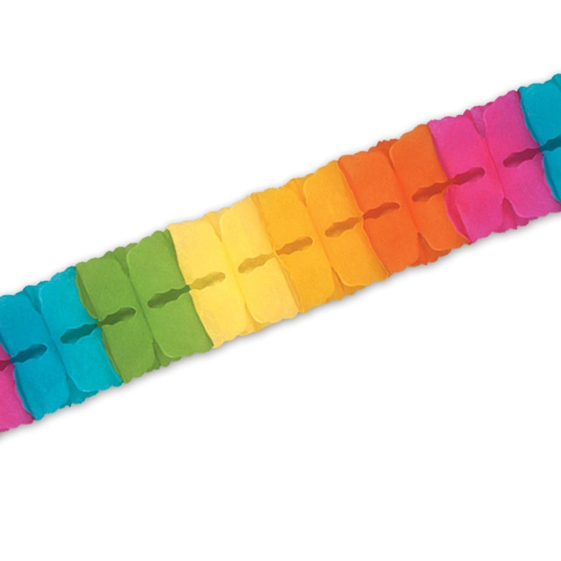 12 Pack Beistle Packaged Party Leaf Garland - multi-color