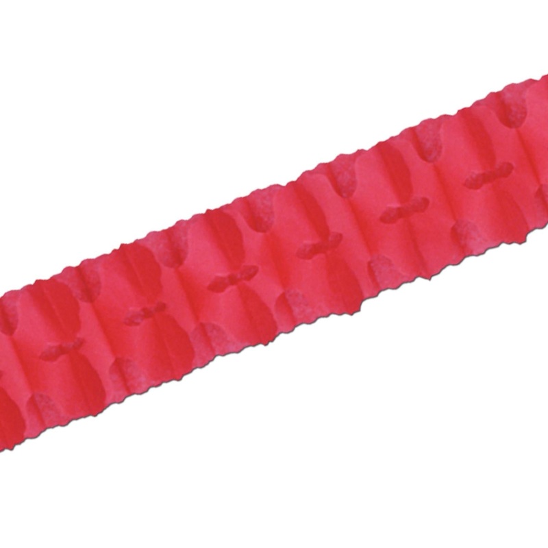 12 Pack Beistle Packaged Party Leaf Garland - red