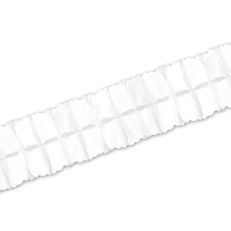 12 Pack Beistle Packaged Party Leaf Garland - white