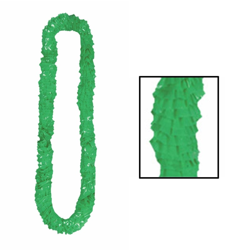 144 Pack Beistle Luau Party Soft-Twist Poly Leis - green
