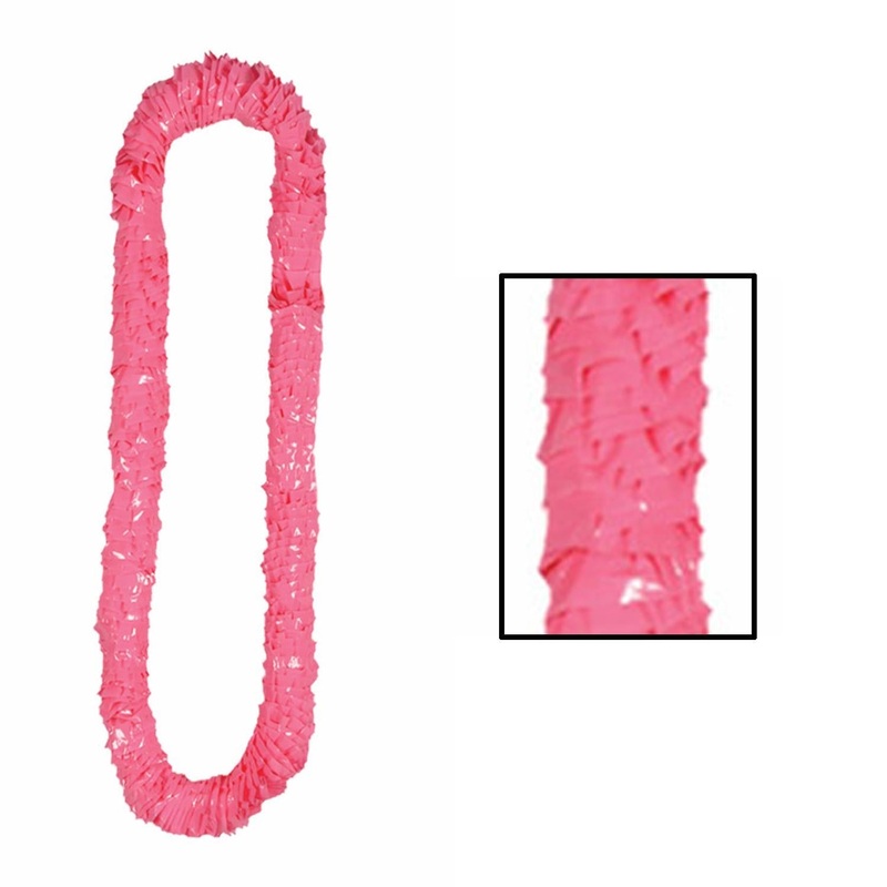 144 Pack Beistle Luau Party Soft-Twist Poly Leis - pink