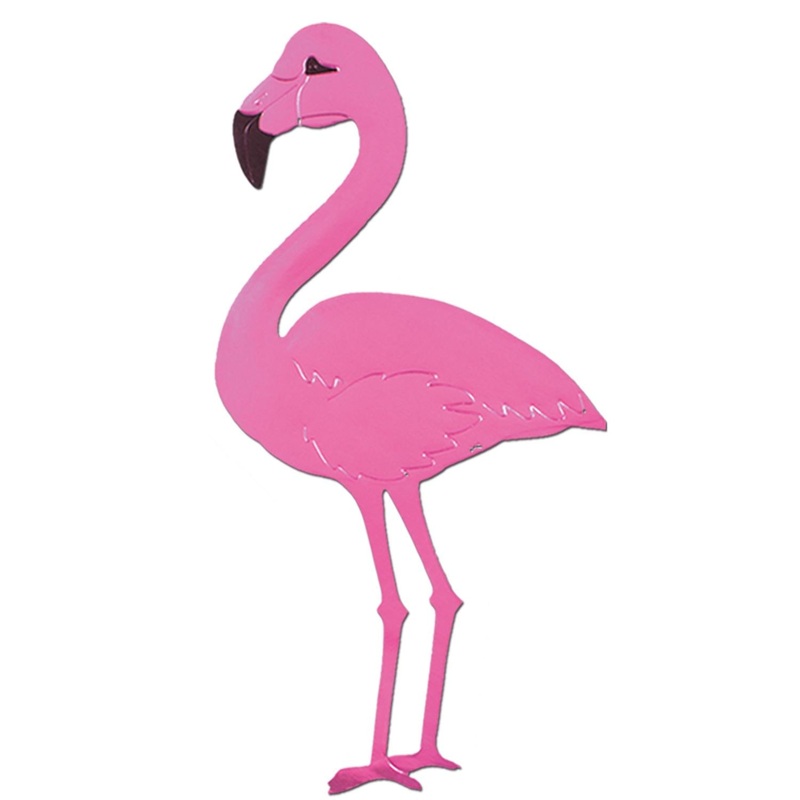 24 Pack Beistle Luau Party Foil Flamingo Silhouette