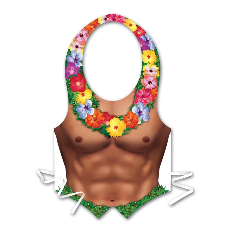 24 Pack Beistle Luau Party Packaged Plastic Hula Hunk Vest